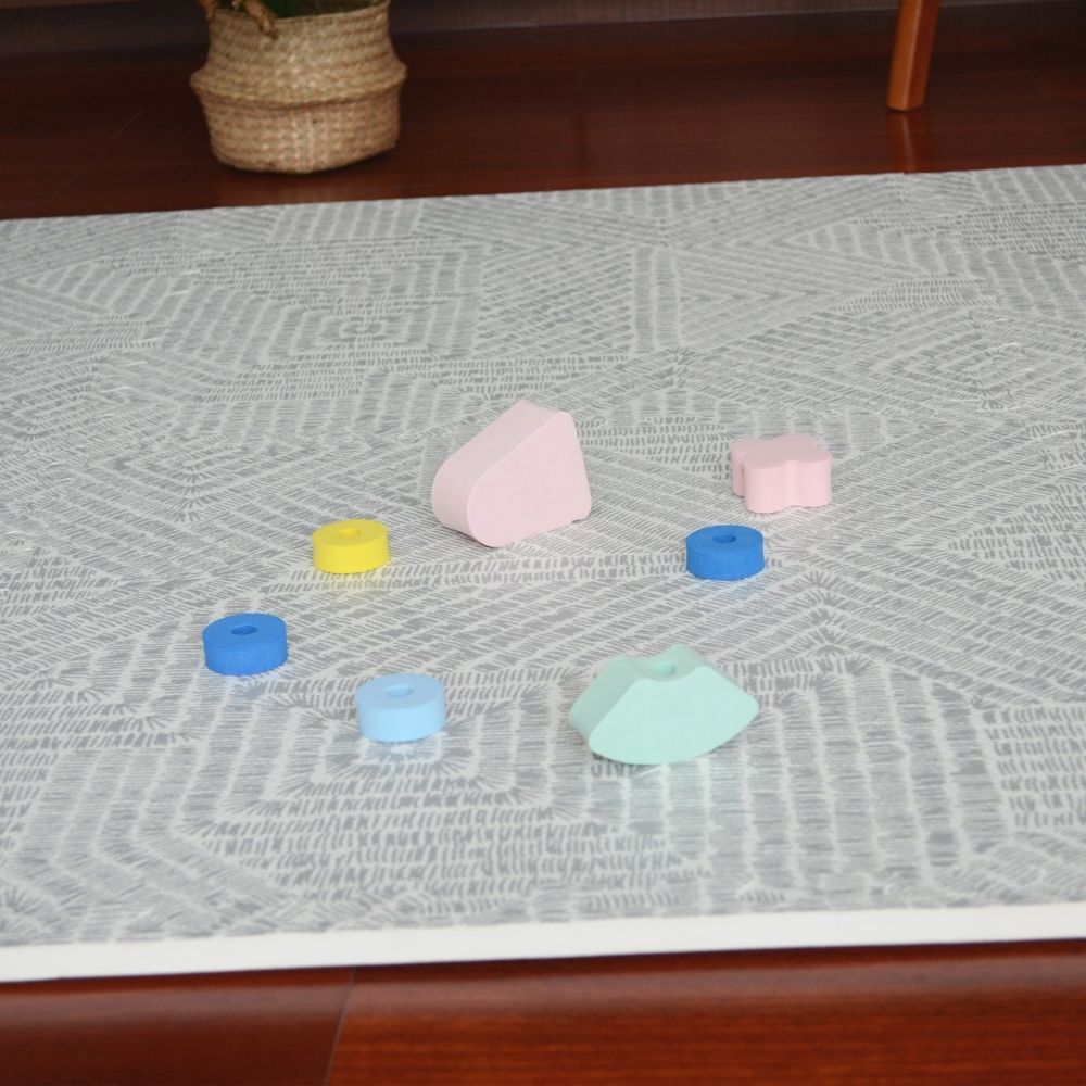 Tayla Jean Grey Maze Tile Play Mat