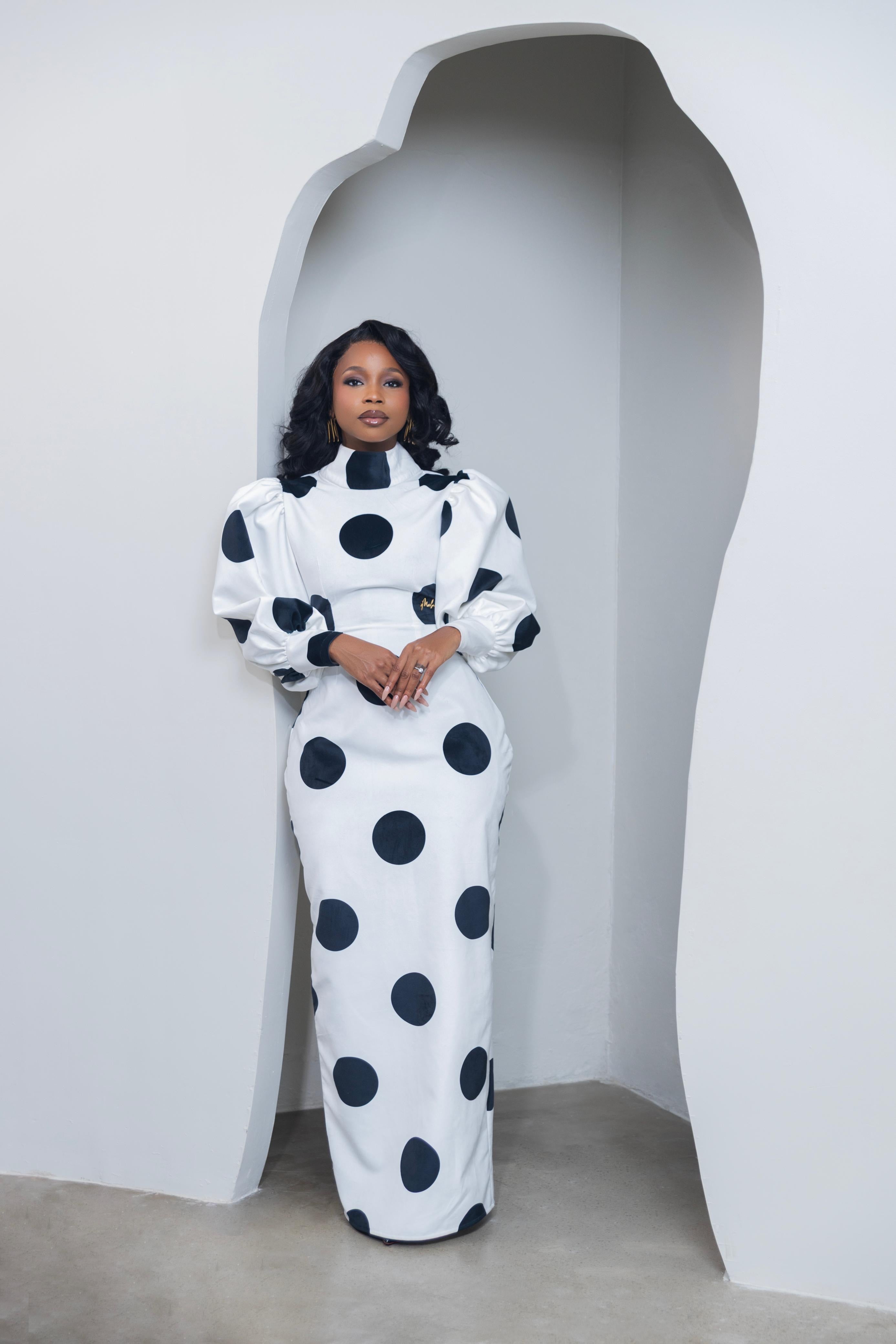 Polka Poise Maxi Dress