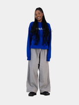 Embroidered Logo Sweater Royal