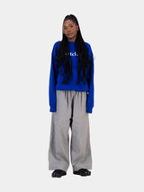 Embroidered Logo Sweater Royal
