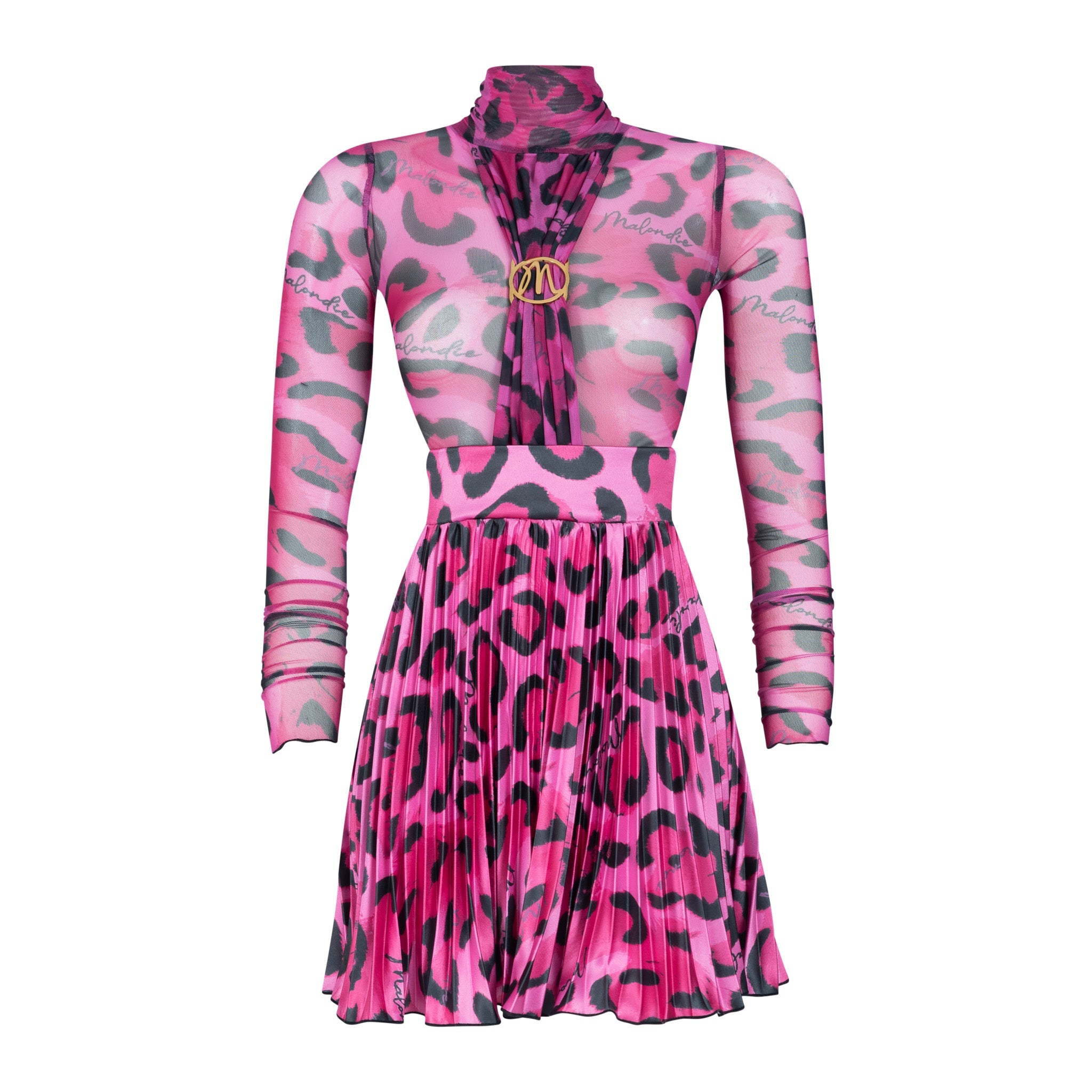 Malondie Pink Safari Summer Dress