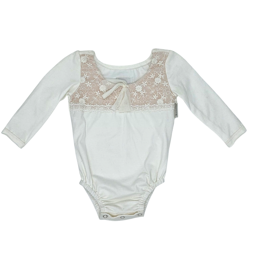 Meerkat Cream Long Sleeve Leotard