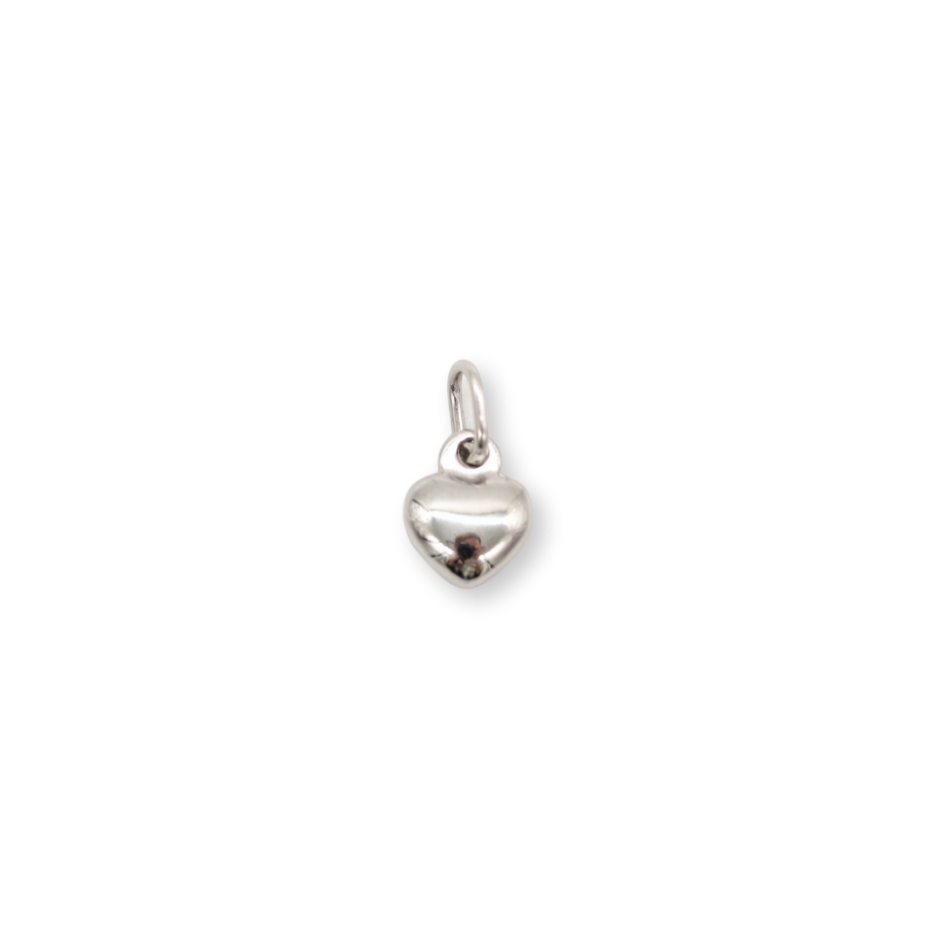 Petite Heart Dangly Charm Silver