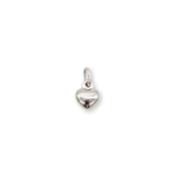 Petite Heart Dangly Charm Silver