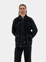 Engineered Denim Jacket (extra length) - Black
