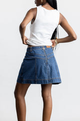 Masego Denim Mini Skirt _ 165877 _ Blue Denim