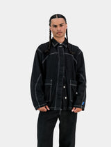 Engineered Denim Jacket (extra length) - Black
