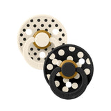 BIBS 2-Pack Latex Colour Polka Pacifiers