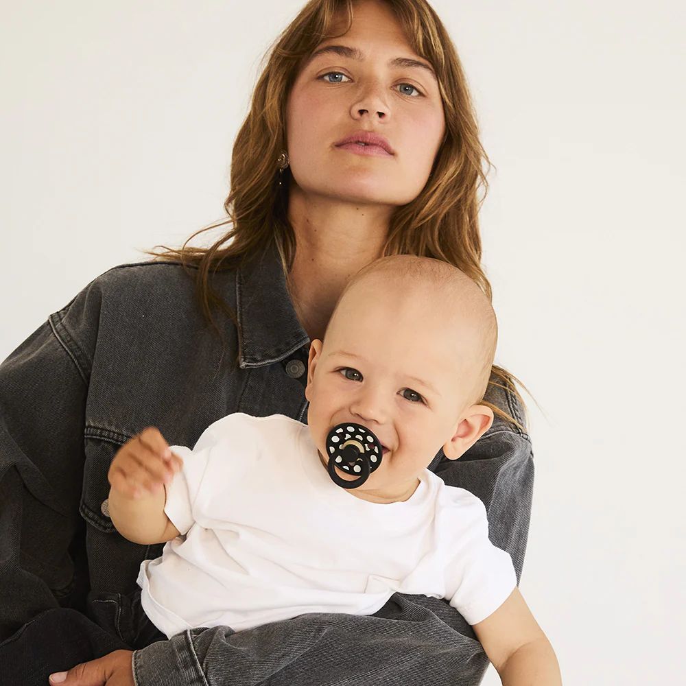 BIBS 2-Pack Latex Colour Polka Pacifiers