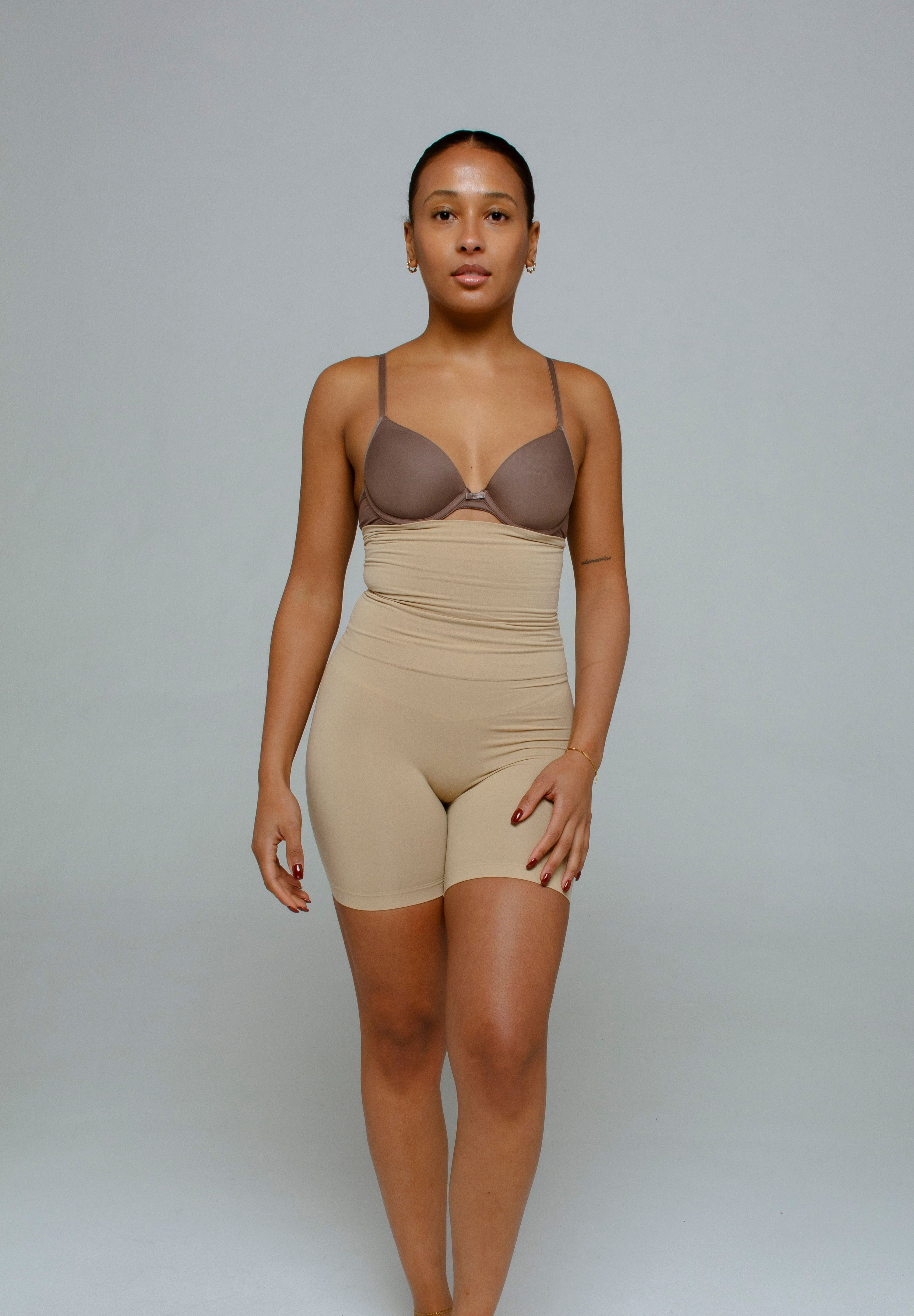 Mid Thigh Sculpting Shorts | High Compression Shapewear