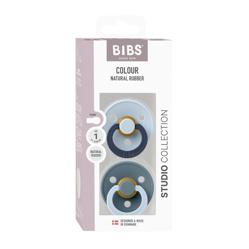 BIBS 2-Pack Latex Colour Fusion Pacifiers