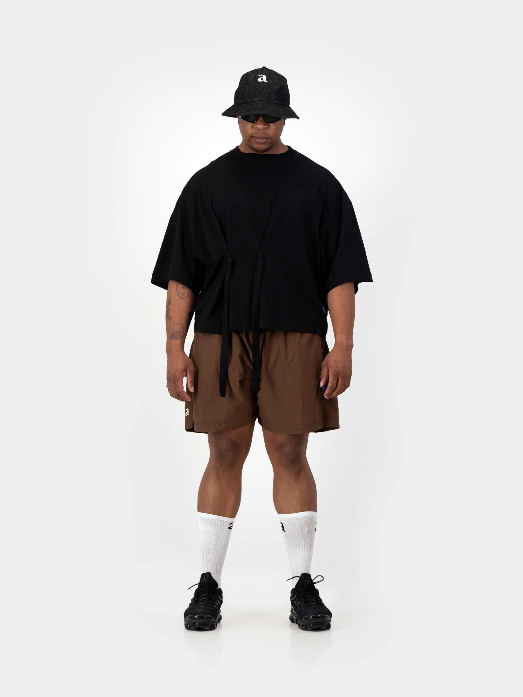 Black Denim 6 Panel