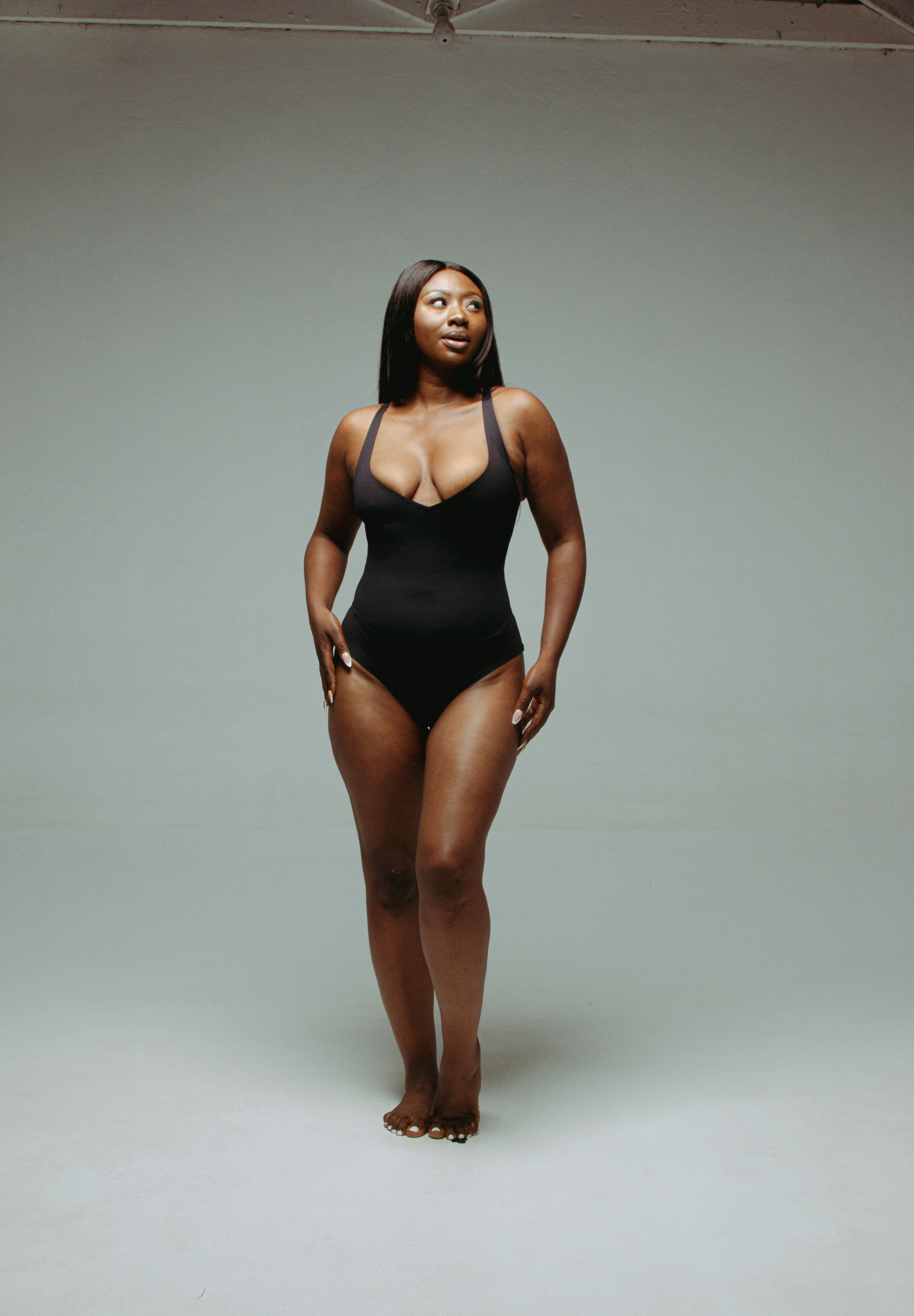 Seamless Plunge Thong Bodysuit