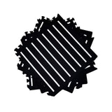 Tayla Jean Black & White Stripe Tile Play Mat