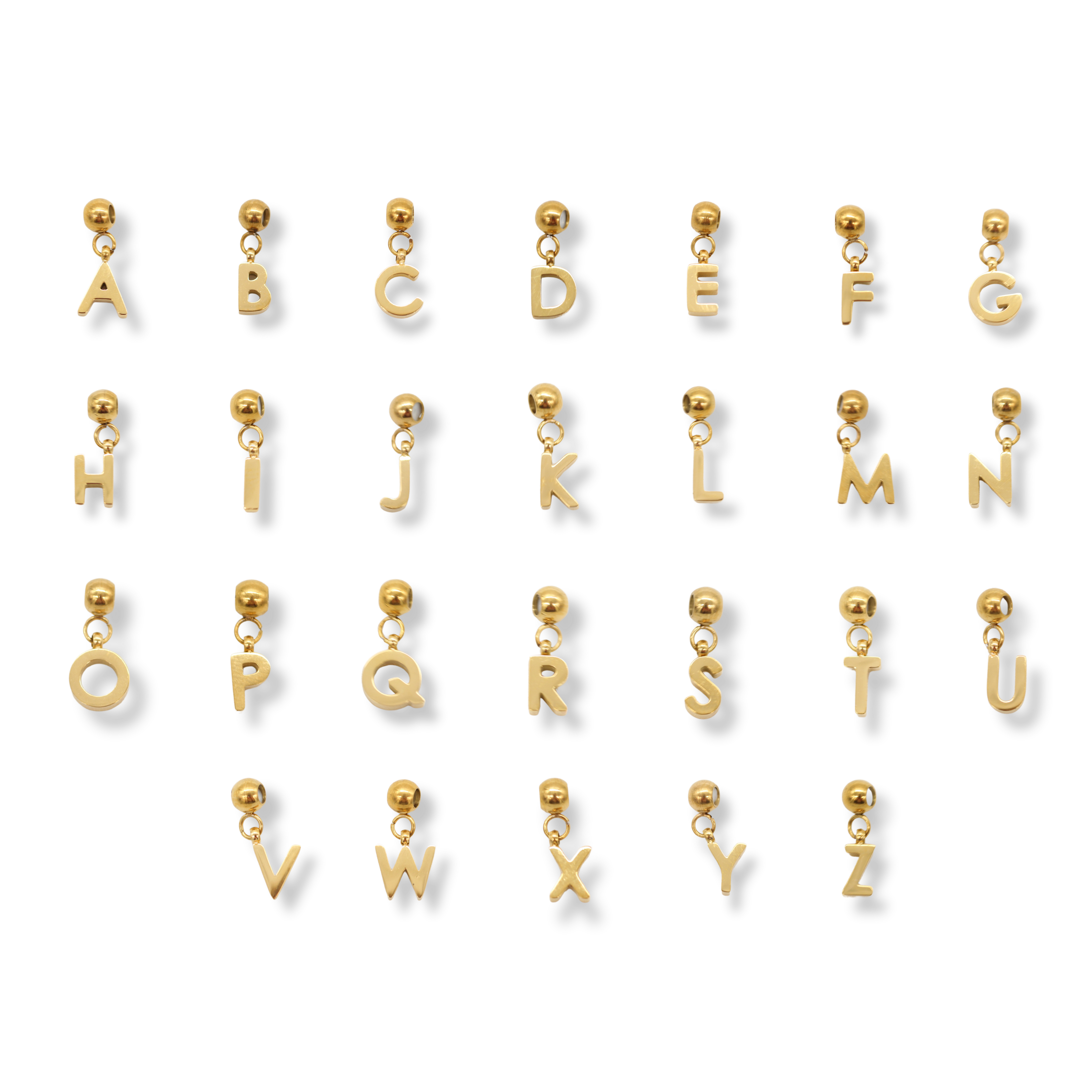 Slide-On Letter Charms