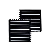 Tayla Jean Black & White Stripe Tile Play Mat