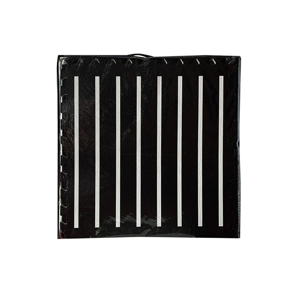 Tayla Jean Black & White Stripe Tile Play Mat