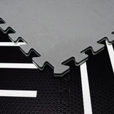 Tayla Jean Black & White Stripe Tile Play Mat
