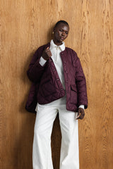 Omphile Quilted Collarless Jacket