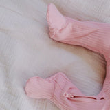 Boki Organic Rib Zipsuit with Footies & Mittens