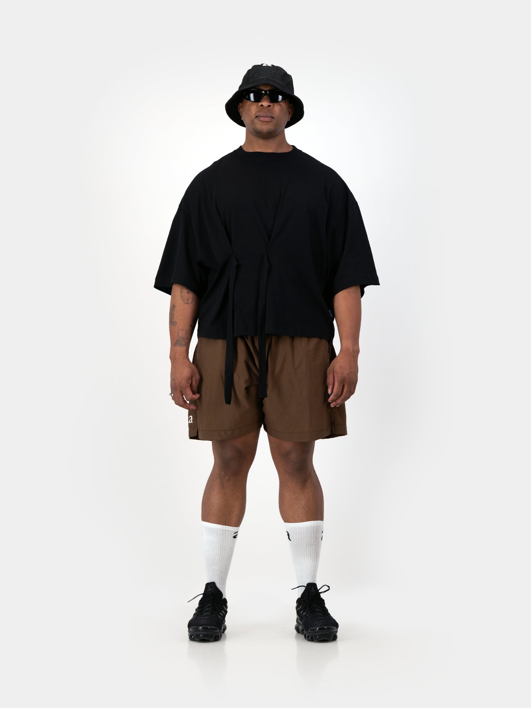 Black Denim 6 Panel