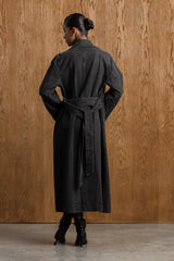 Musarrat Denim Trench