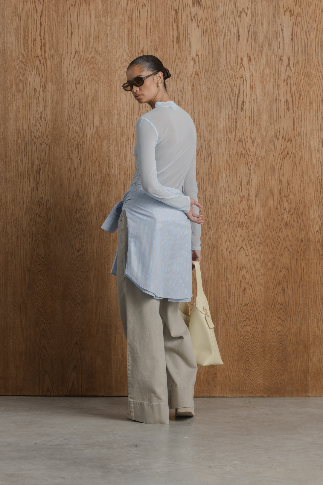 Gabby Mesh Poloneck