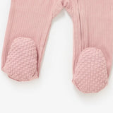 Boki Organic Rib Zipsuit with Footies & Mittens