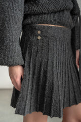 Lola Flippy Mini Skirt _ 162001 _ Charcoal