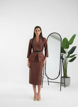 Mocha Elise Dress
