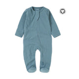 Boki Organic Rib Zipsuit with Footies & Mittens