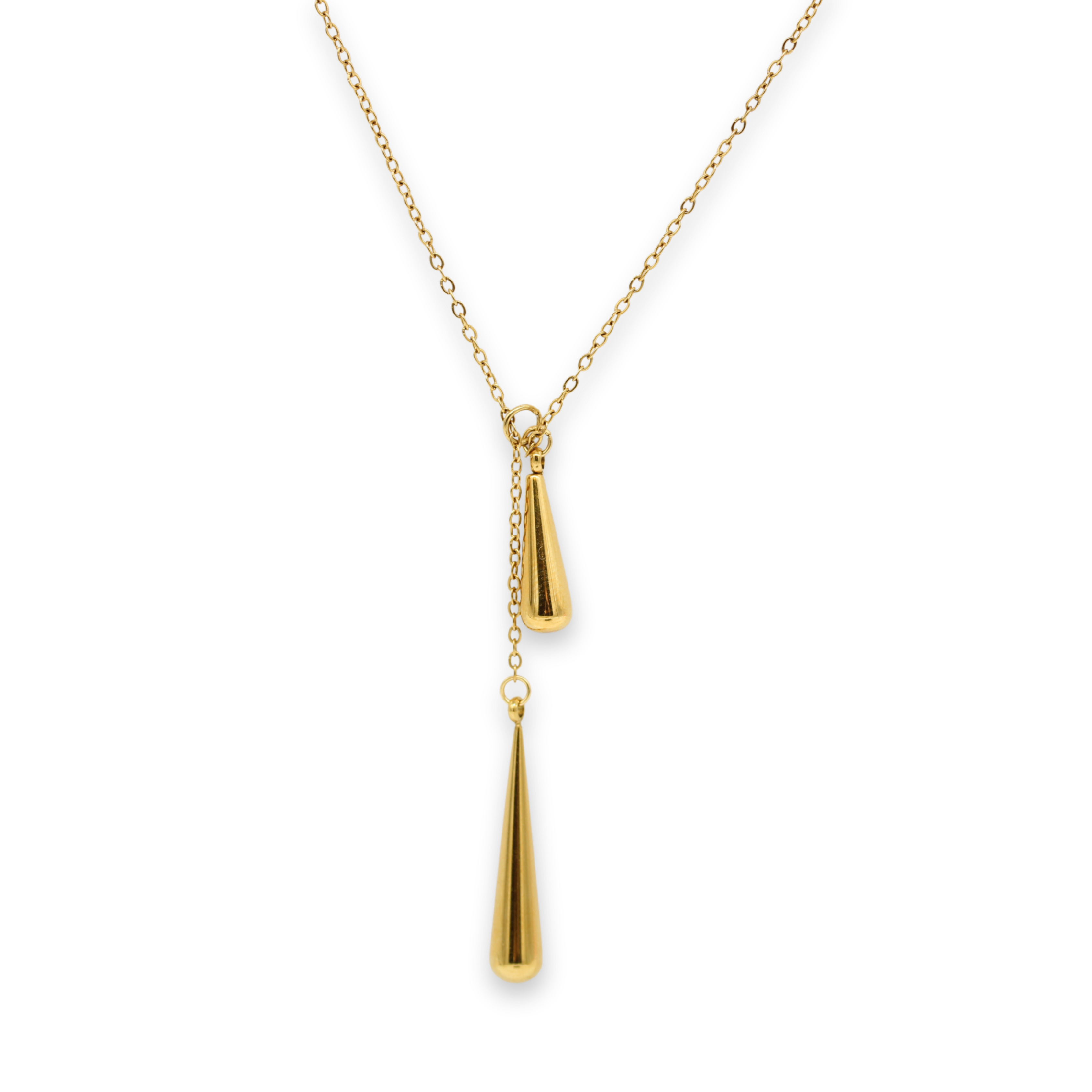 Teardrop Lariat Necklace