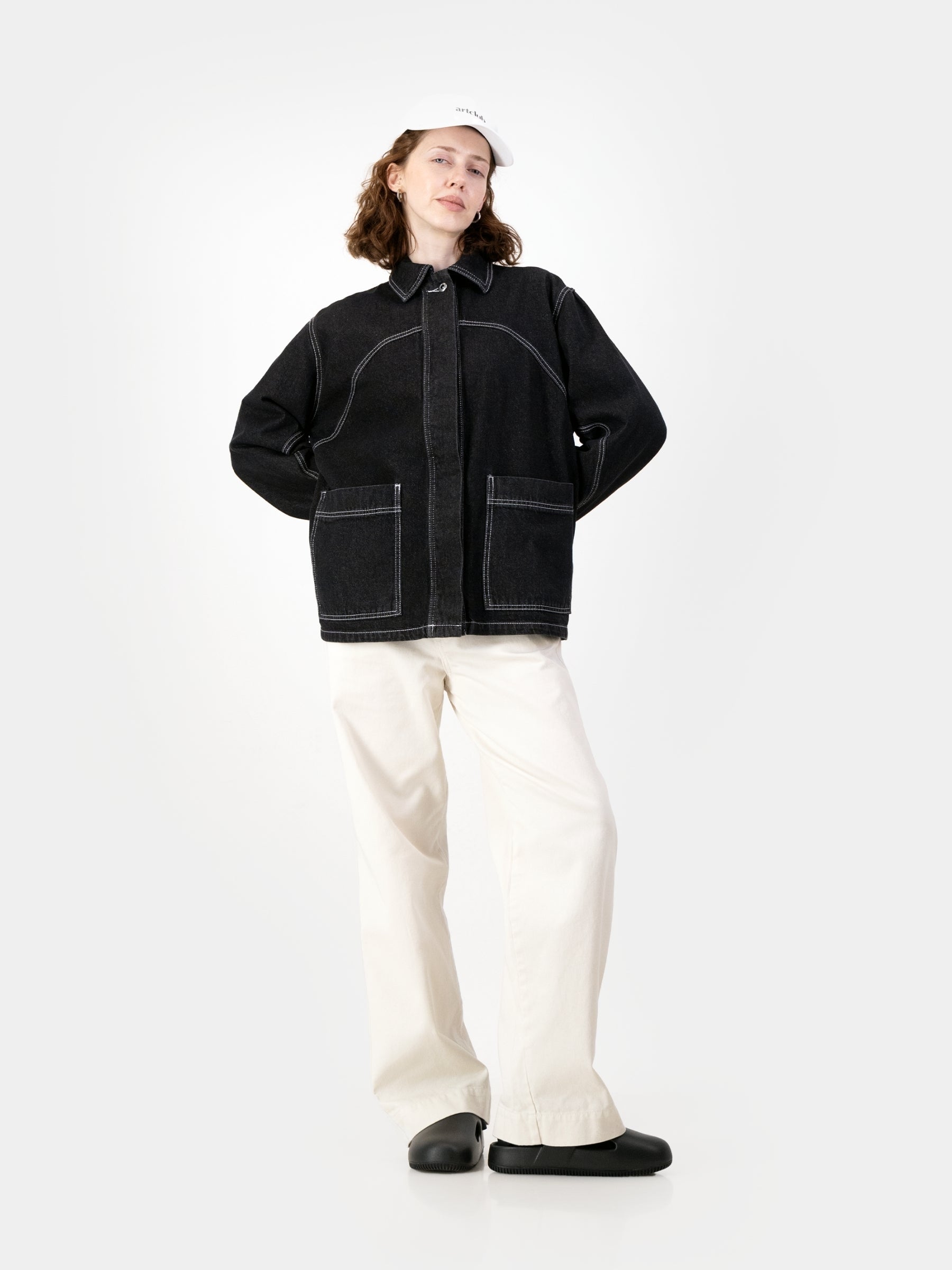 Engineered Denim Jacket - Black