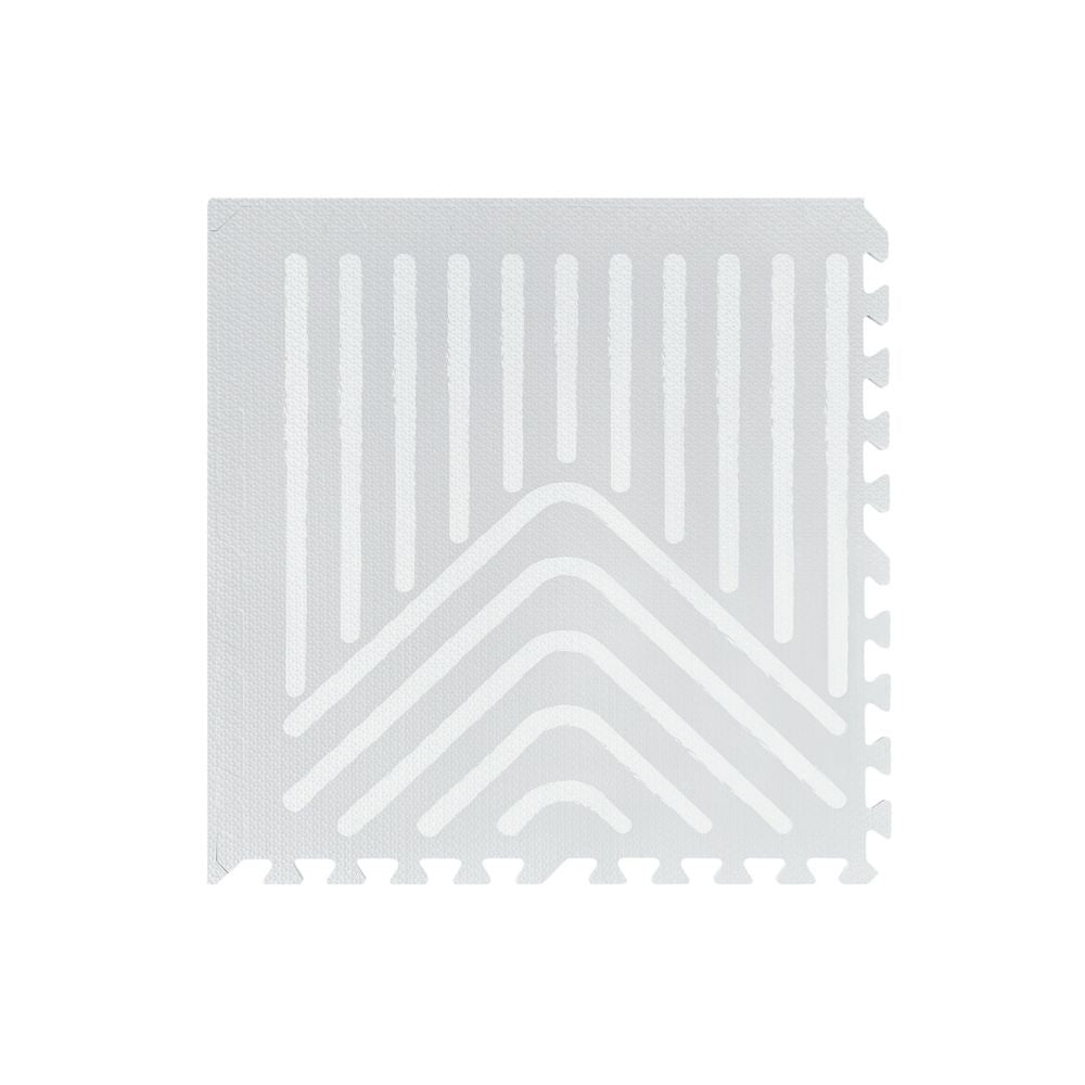 Tayla Jean Light Grey Geometry Tile Play Mat
