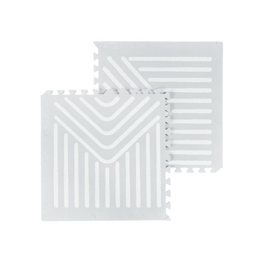 Tayla Jean Light Grey Geometry Tile Play Mat