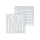 Tayla Jean Light Grey Geometry Tile Play Mat