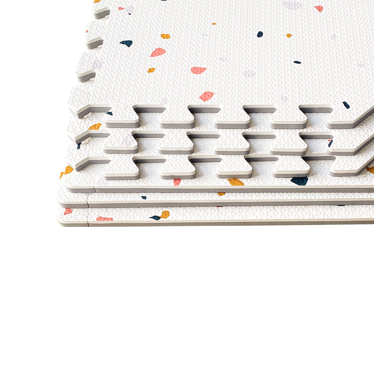 Tayla Jean Terrazzo on White Tile Play Mat