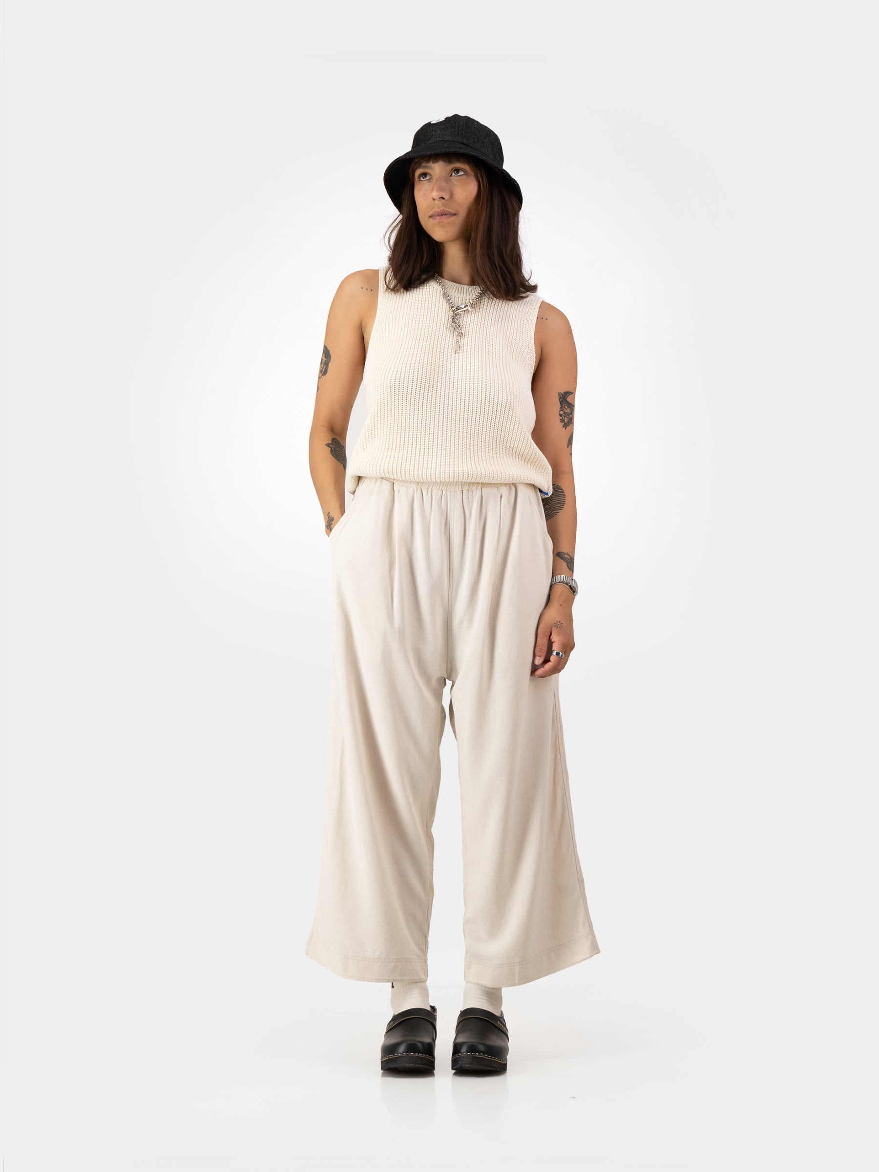 Knitwear Vest - Ecru/Linen