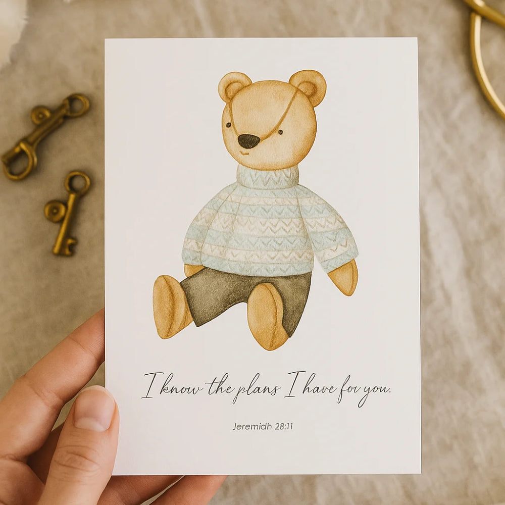 Purpose & Proverbs Nursery Scripture Card