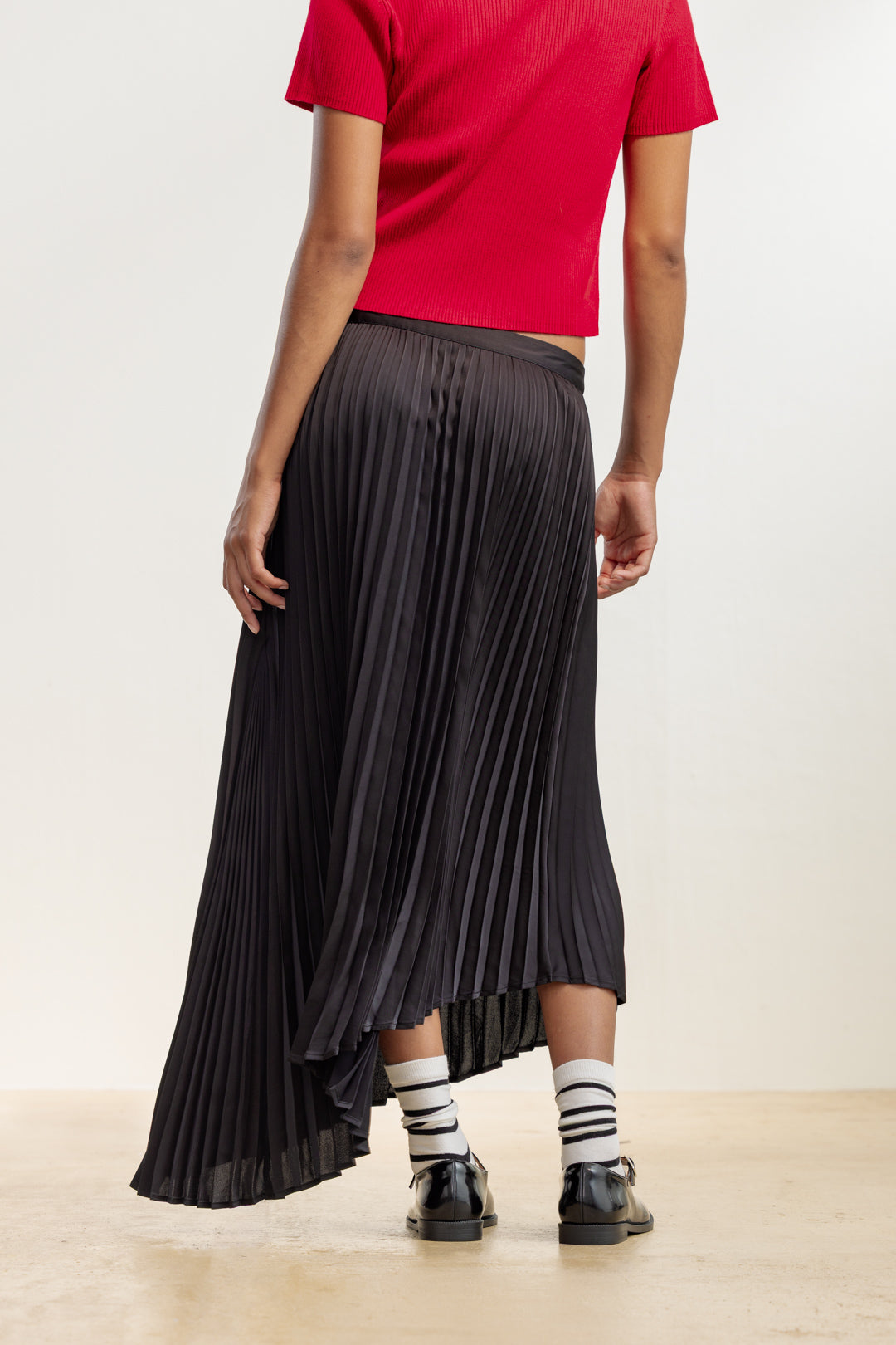 Elara Asymmetrical Pleated Skirt