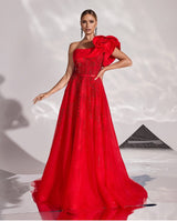 Crimson Rose Red Dress Rental (50 % is Refundable Deposit)