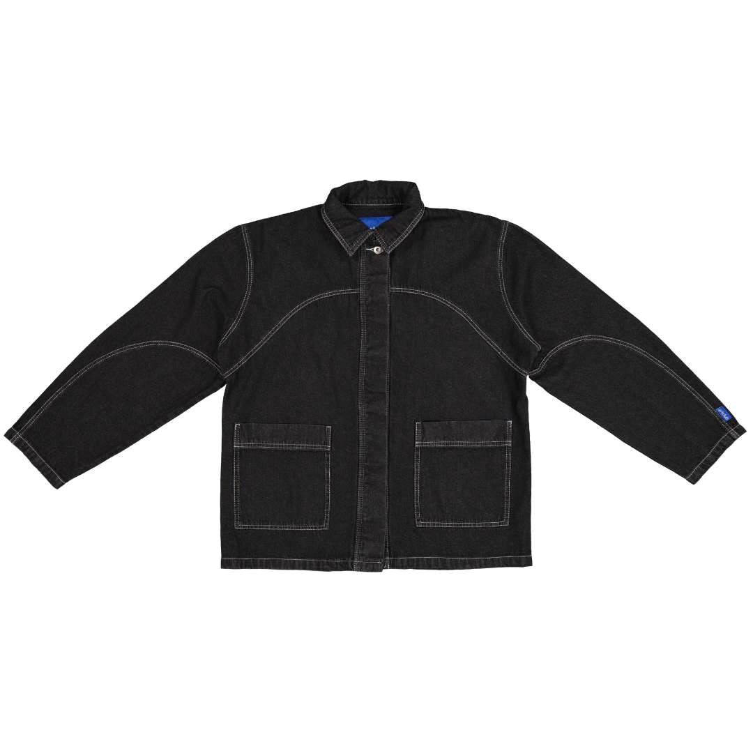 Engineered Denim Jacket (extra length) - Black