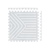 Tayla Jean Light Grey Geometry Tile Play Mat