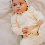 Boki Organic Rib Zipsuit with Footies & Mittens