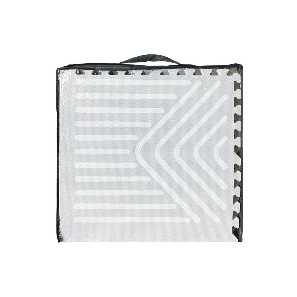 Tayla Jean Light Grey Geometry Tile Play Mat