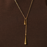 Teardrop Lariat Necklace