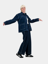 Engineered Denim Jacket (extra length) - Indigo