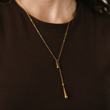 Teardrop Lariat Necklace