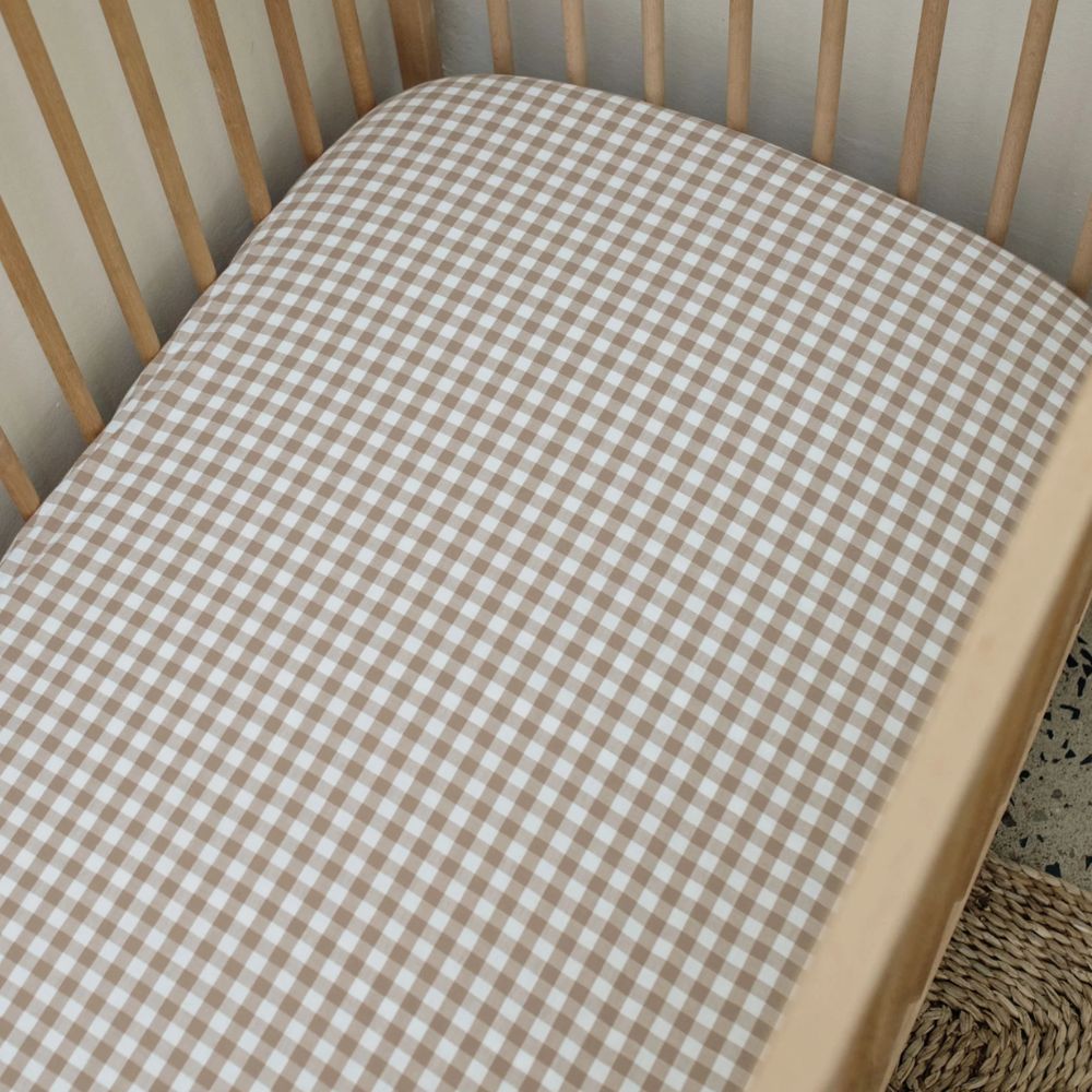 Phlo Studio Washed Cotton Cot Fitted Sheet