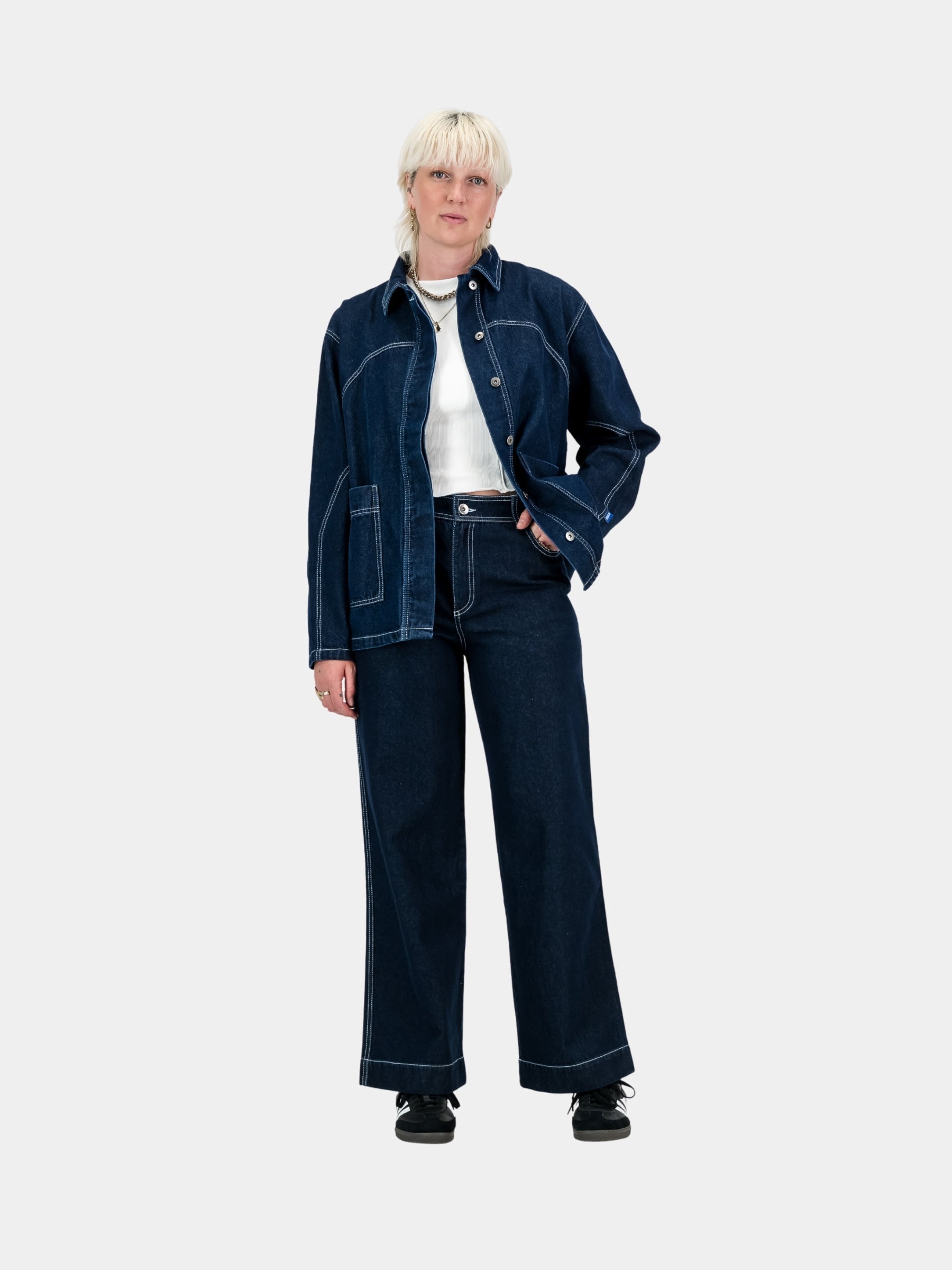 Engineered Denim Jacket (extra length) - Indigo